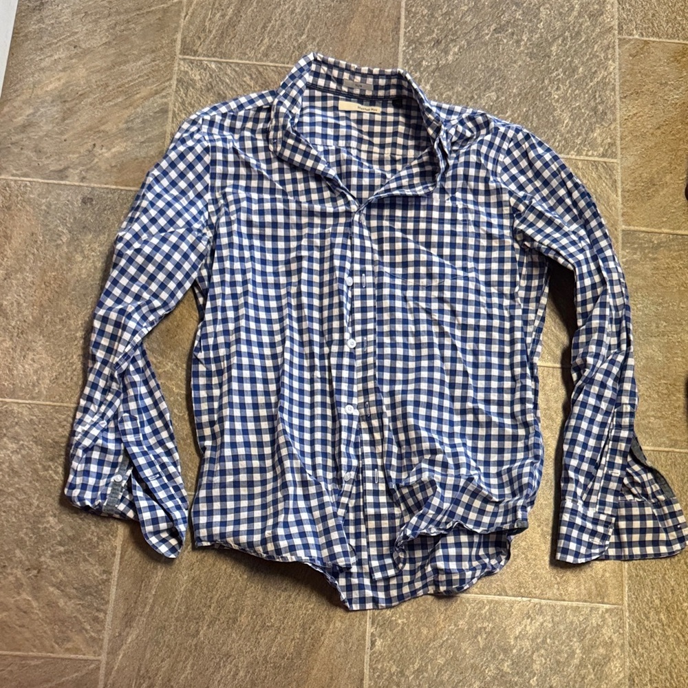 Blue Checkered Men's Shirt